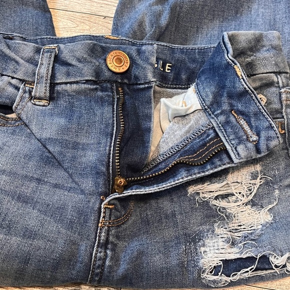 American Eagle Next Level Stretch Curvy Hi Rise Jegging Distressed Women 0 Reg - Picture 11 of 14